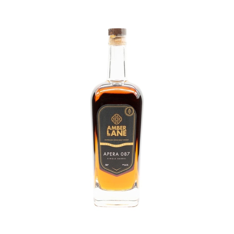 Amber Lane Apera 087 Australian Single Malt Whisky 700ml (ABV 54%)