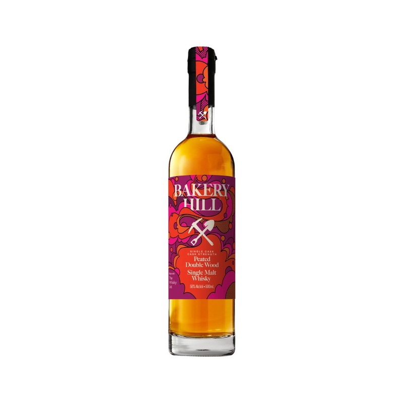 Bakery Hill Peated Double Wood Cask Strength Single Malt Whisky 500ml (ABV 58%)