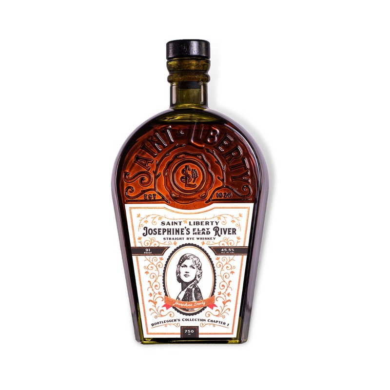 Saint Liberty Josephine's Flat Head River Straight Rye Whiskey 750ml (ABV 45%)