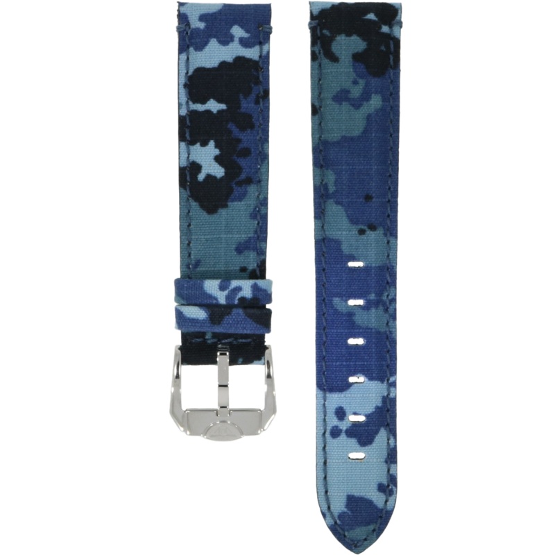 Squale Blue Camouflage Strap CINMICRMIM Polished 20mm