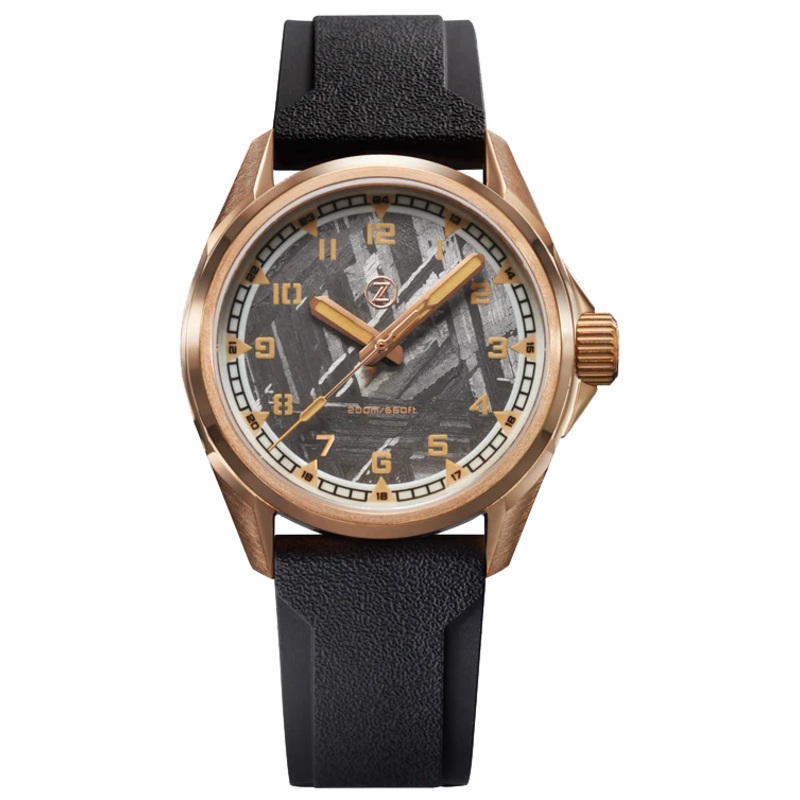 Zelos Swordfish Field 38mm Bronze Meteorite