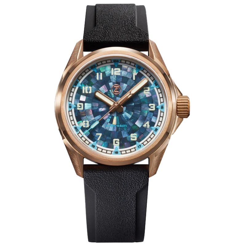 Zelos Swordfish Field 38mm Bronze MOP
