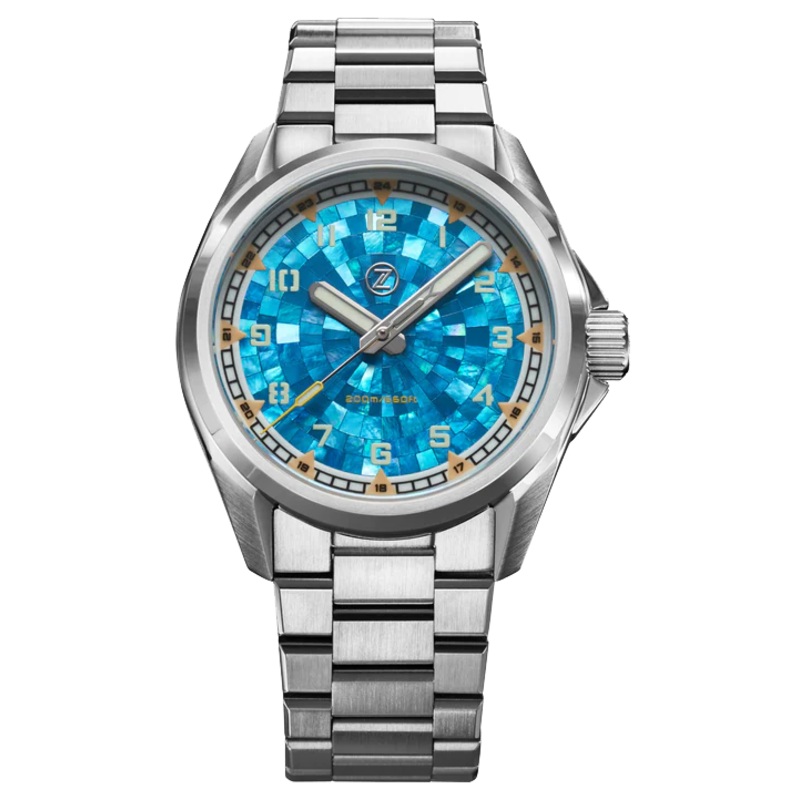 Zelos Swordfish Field 38mm Mosaic MOP