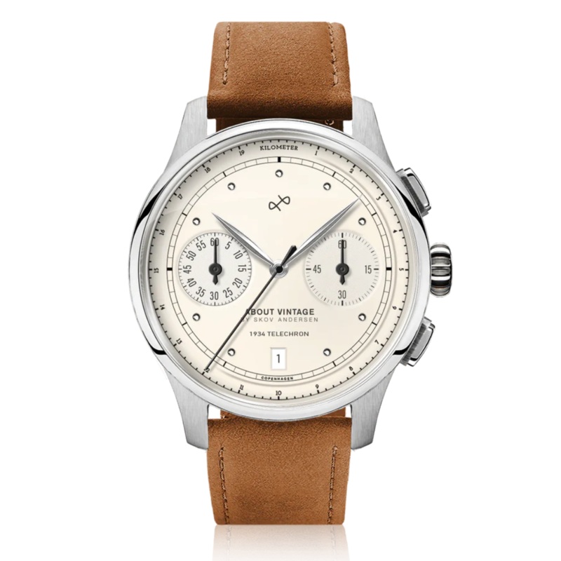 1934 TELECHRON Steel / Off White