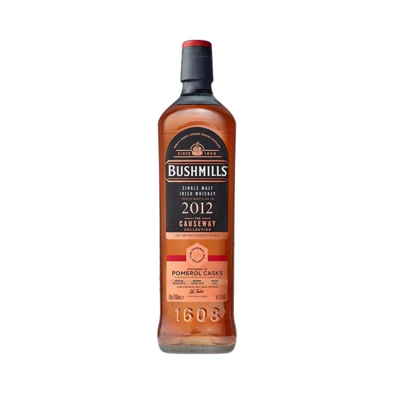Bushmills Causeway 2012 Pomerol Casks Irish Whiskey 700ml (ABV 54%)
