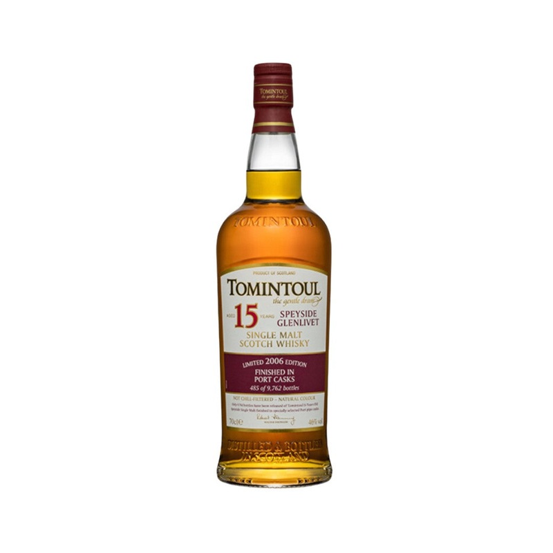 Tomintoul 15YO Portwood Single Malt Scotch Whisky 700ml (ABV 46%)