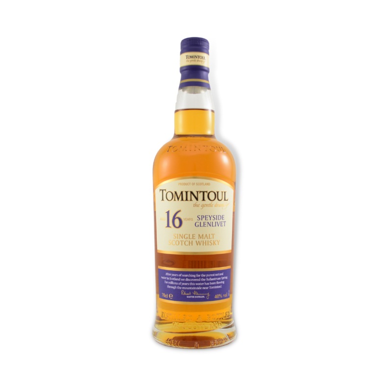 Tomintoul 16YO Speyside Glenlivet Single Malt Scotch Whisky 700ml / 1ltr (ABV40%)