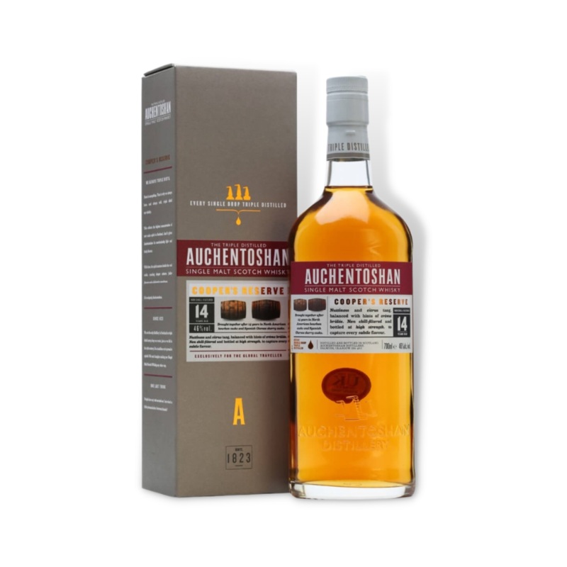 Auchentoshan 14YO Cooper's Reserve Single Malt Scotch Whisky 700ml (ABV46%)