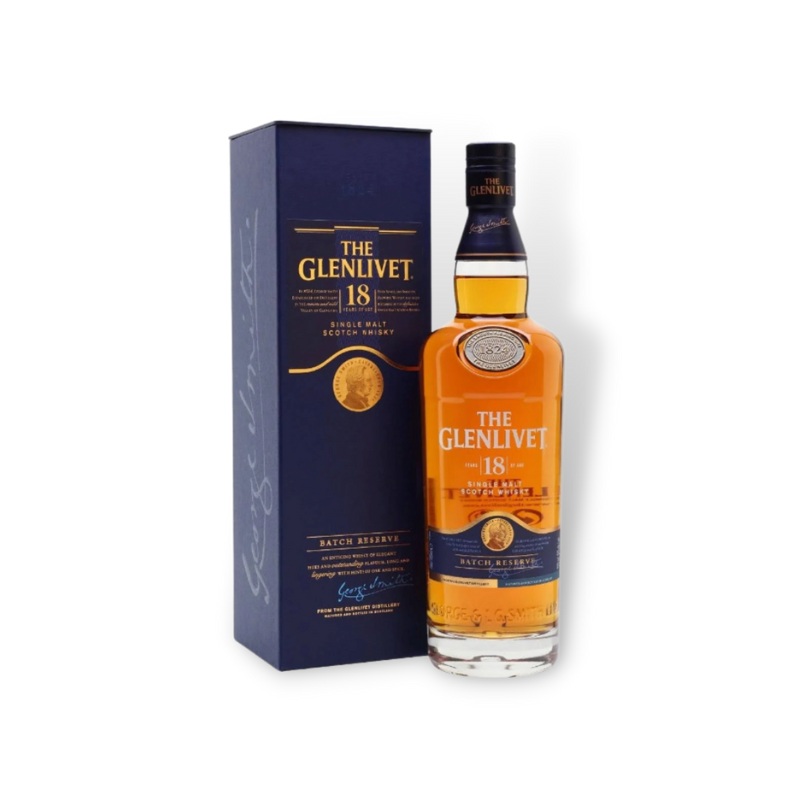 The Glenlivet 18 Year Old Single Malt Scotch Whisky 700ml (ABV 40%)