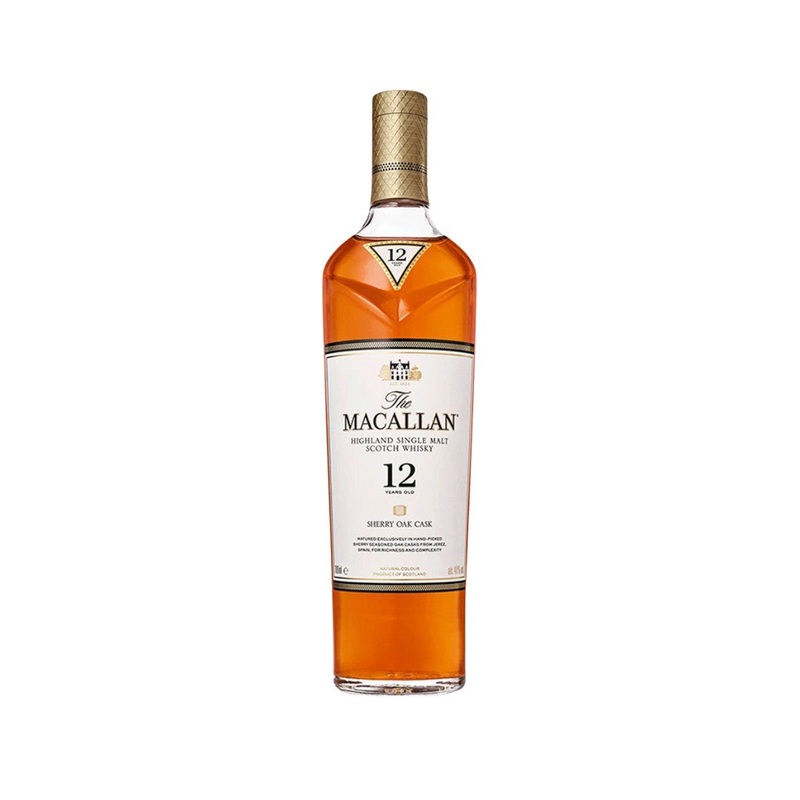 The Macallan 12YO Sherry Oak Single Malt Scotch Whisky 700ml (ABV 40%)