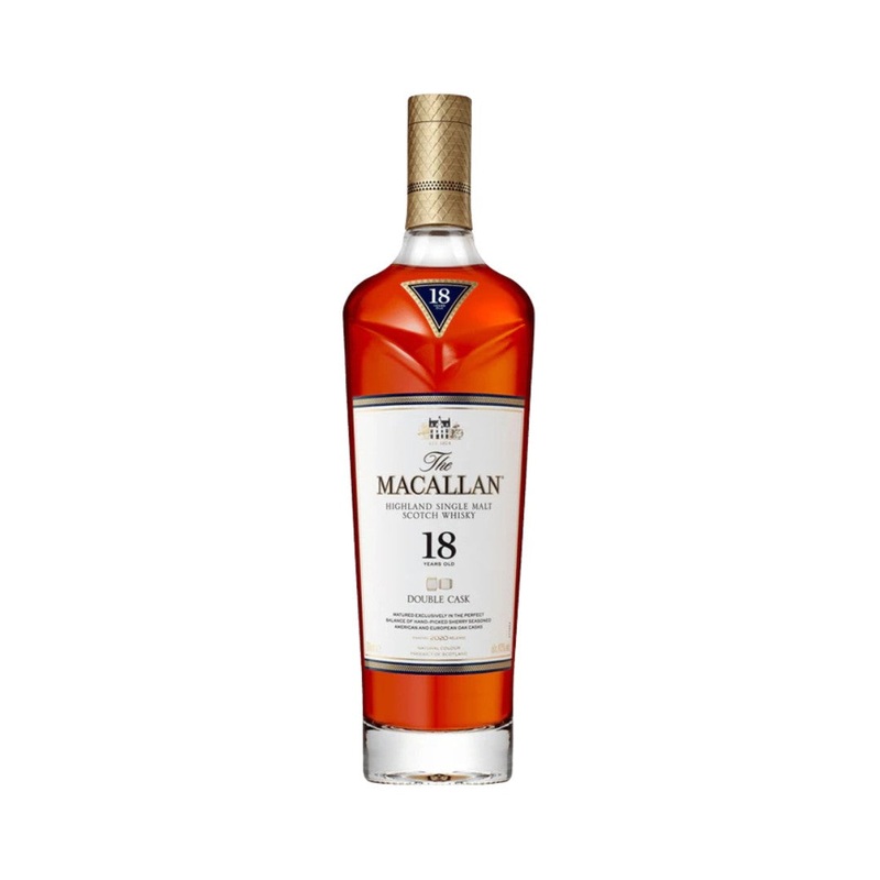 The Macallan 18YO Double Cask Single Malt Scotch Whisky 700ml (ABV 43%)