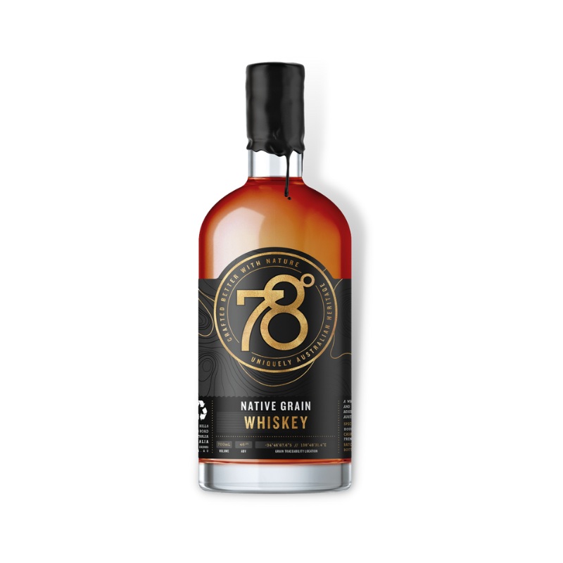 78 Degrees 2022 Native Grain Whiskey 700ml (ABV 46.2%)