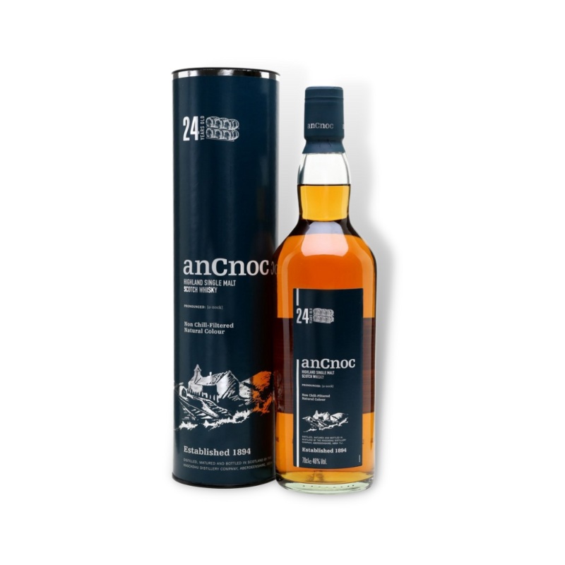 anCnoc 24 Year Old Single Malt Scotch Whisky 700ml (ABV 46%)