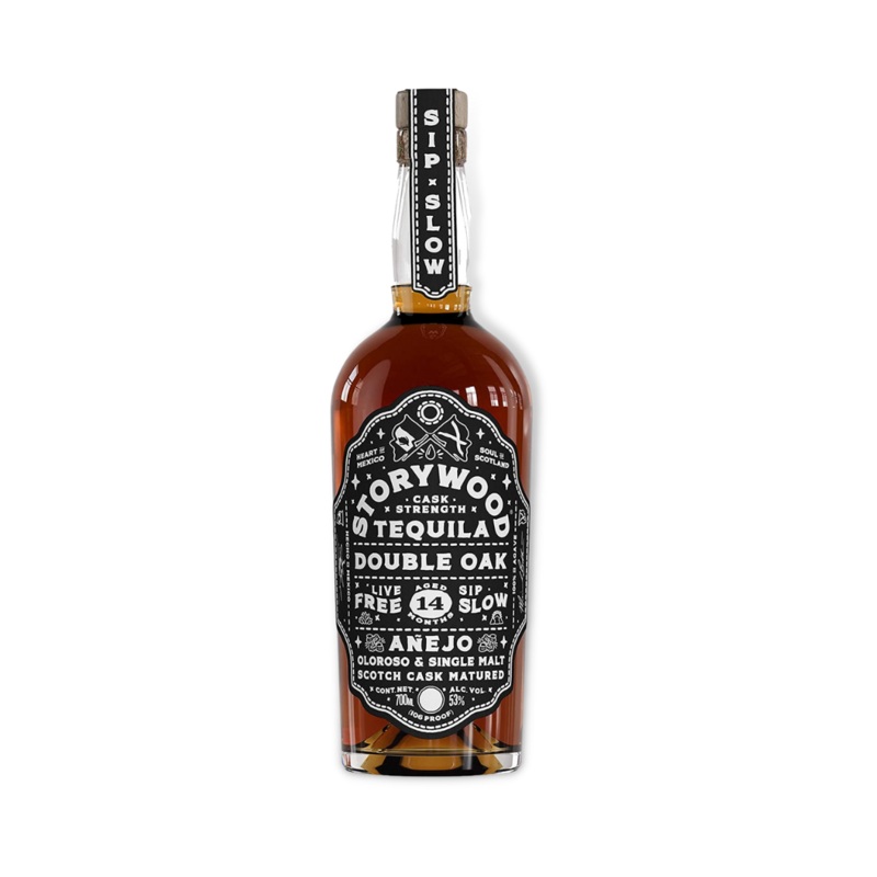 Storywood Double Oak 14 Anejo Tequila 700ml (ABV 53%)