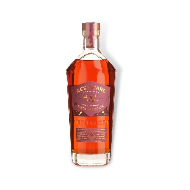 Westward Pinot Cask American Single Malt Whiskey 700ml (ABV 45%)