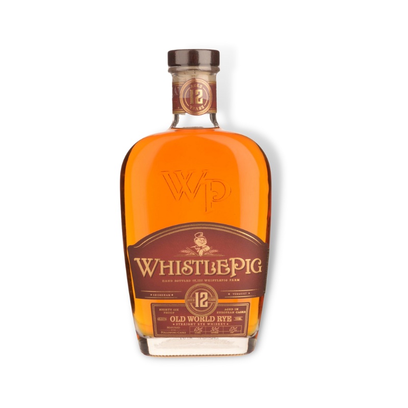 Whistlepig 12 YO Old World Rye Whiskey 750ml / 700ml (ABV 43%)
