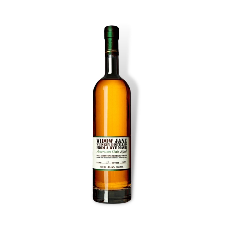 Widow Jane American Oak Aged Rye Whiskey 750ml / 700ml (ABV 45.5%)