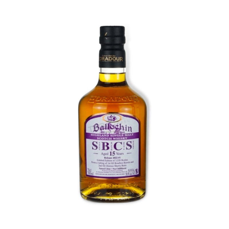 Ballechin 15YO Cask Strength Highland Single Malt Scotch Whisky 700ml (ABV 58%)