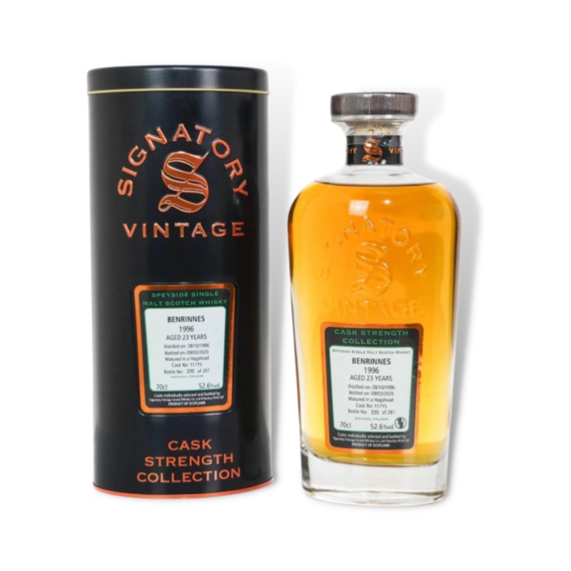 Benrinnes 1996 23YO Cask Strength Single Malt Scotch Whisky 700ml (SV) (ABV52%)