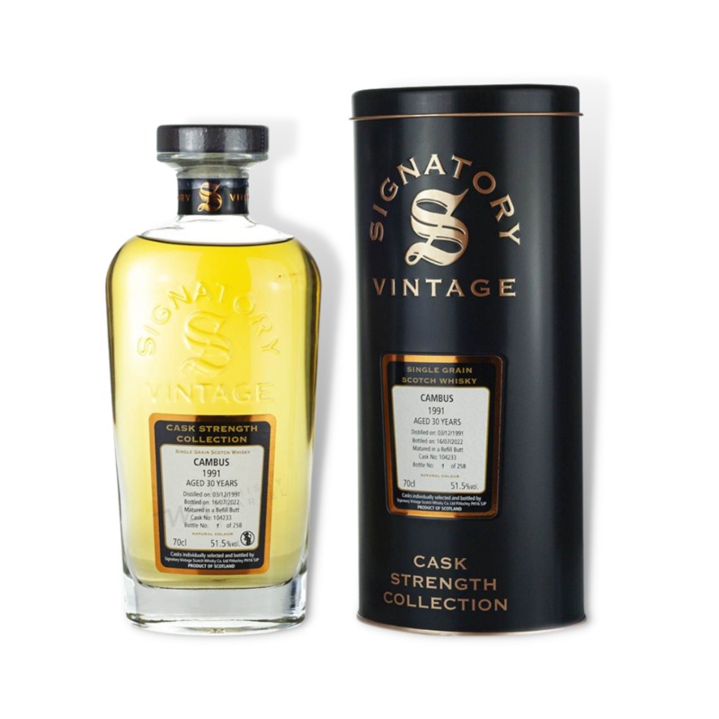 Cambus 1991 30YO Cask Strength Single Malt Scotch Whisky 700ml (SV)(ABV51%)