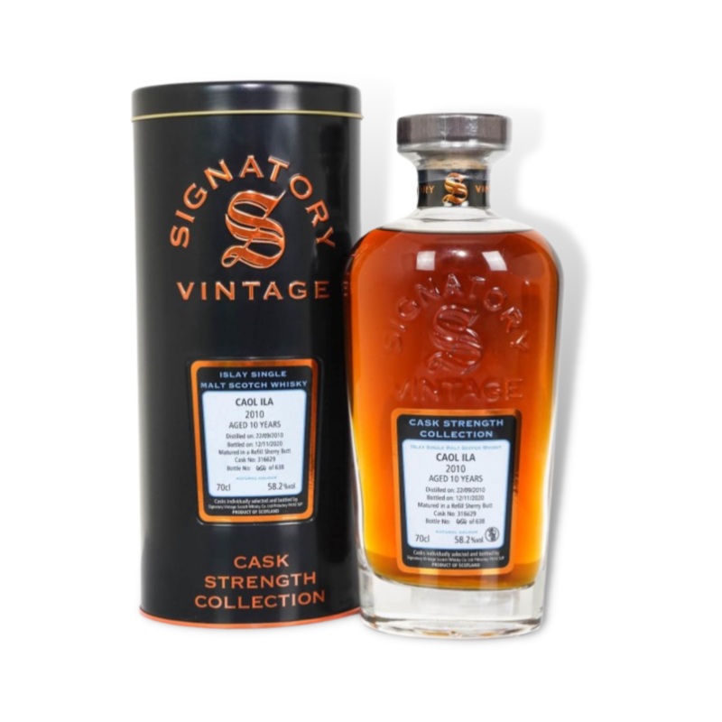 Caol Ila 2010 10YO Cask Strength Single Malt Scotch Whisky 700ml (SV) (ABV58%)