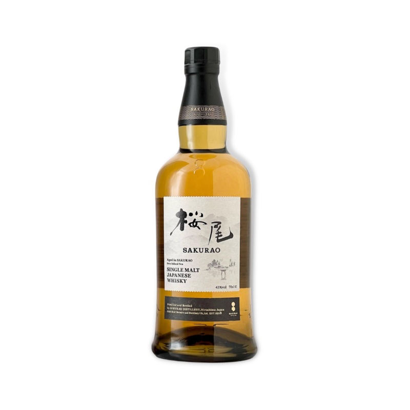 Sakurao Single Malt Japanese Whisky 700ml (ABV 43%)