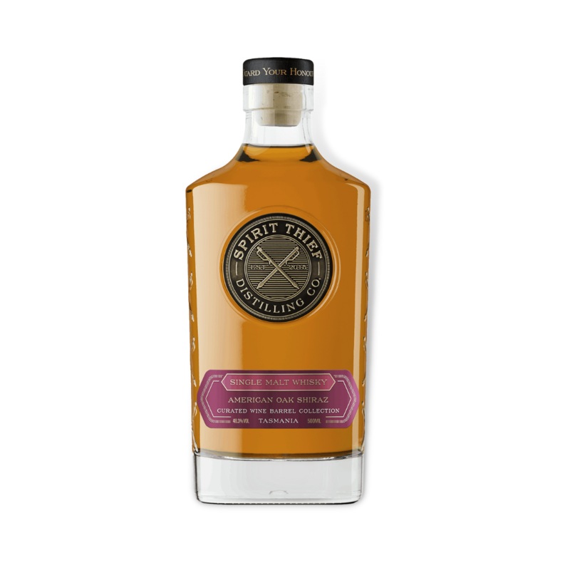 Spirit Thief American Oak Shiraz Cask Tasmanian Single Malt Whisky 500ml (ABV 48.3%)