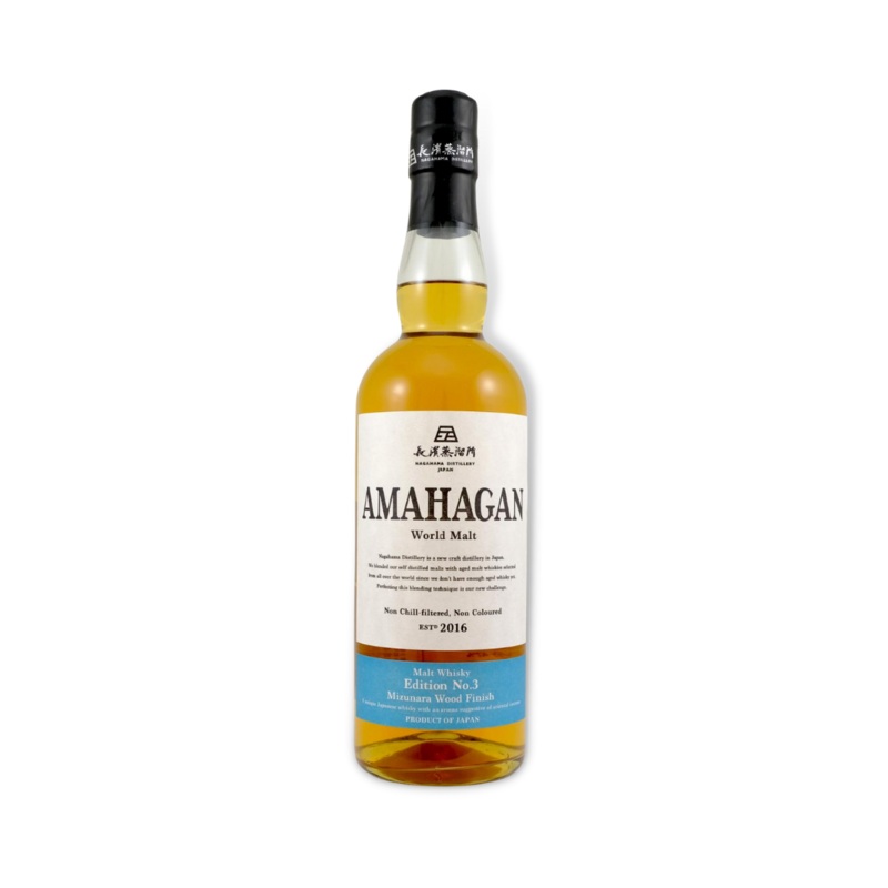 Amahagan Mizunara Wood Finish Japanese Blended Malt Whisky 700ml (ABV 47%)