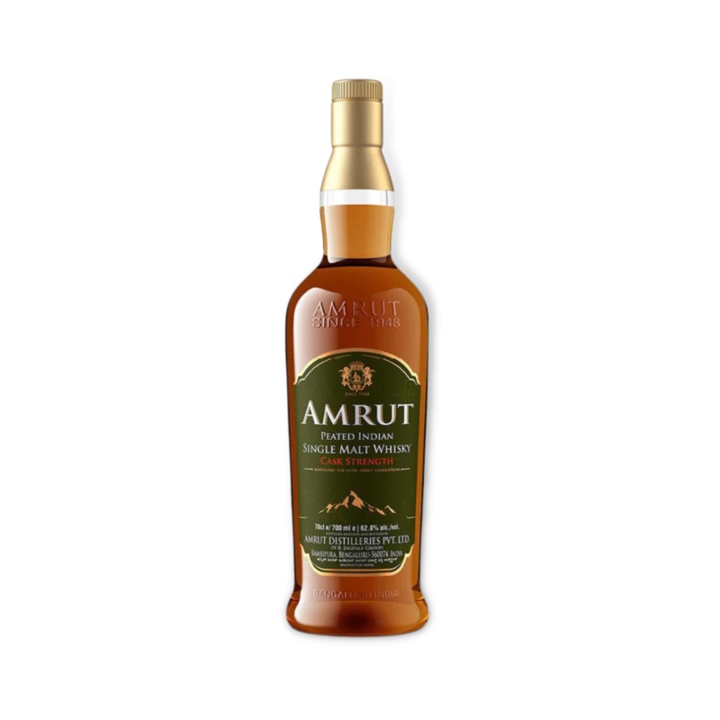 Amrut Peated Cask Strength Indian Single Malt Whisky 700ml (ABV 62%)