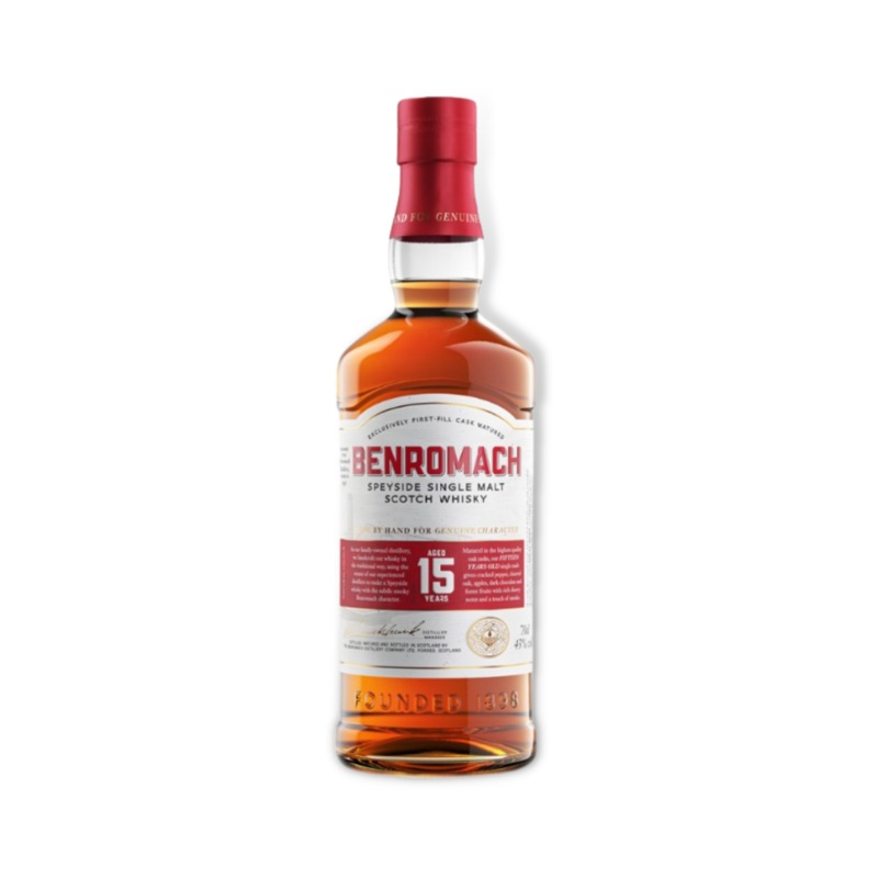 Benromach 15YO Speyside Single Malt Scotch Whisky 700ml (ABV 43%)