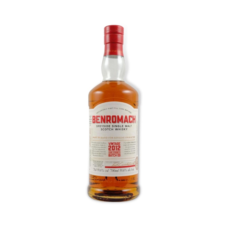 Benromach Vintage 2012 (Batch 03) Cask Strength Speyside Single Malt Scotch Whisky 700ml (ABV 59.6%)