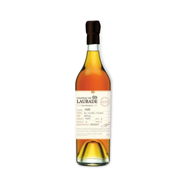 Chateau de Laubade Vintage 1980 Cask Strength Bas Armagnac 700ml (ABV 46.7%)