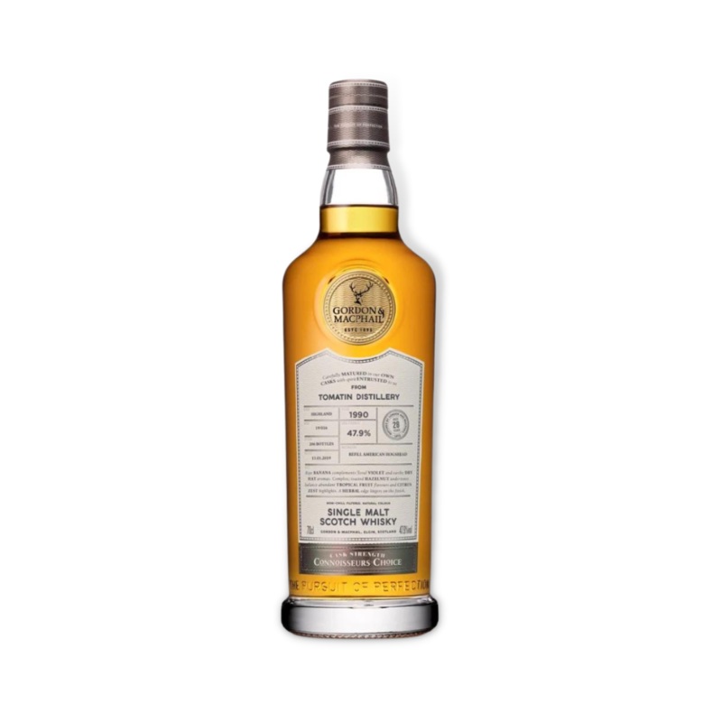 Tomatin 1990 28 Year Old Cask Strength (G&M Connoisseurs Choice) Single Malt Scotch Whisky 700ml (ABV 47.9%)