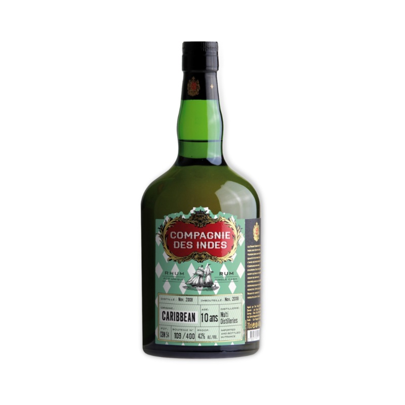Compagnie des Indes Caribbean 10 Year Old Rum 700ml (ABV 43%)