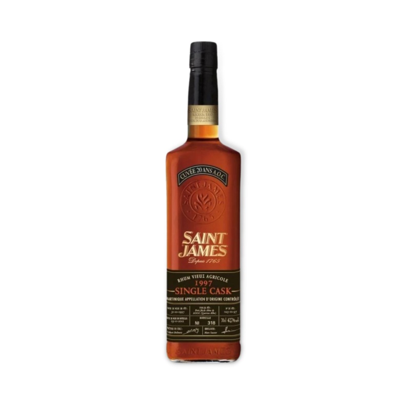 Saint James 1997 Single Cask Rum 700ml (ABV 42.7%)