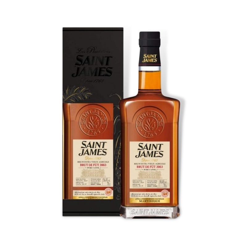 Saint James 2003 Single Cask Rum 700ml (ABV 56.4%)