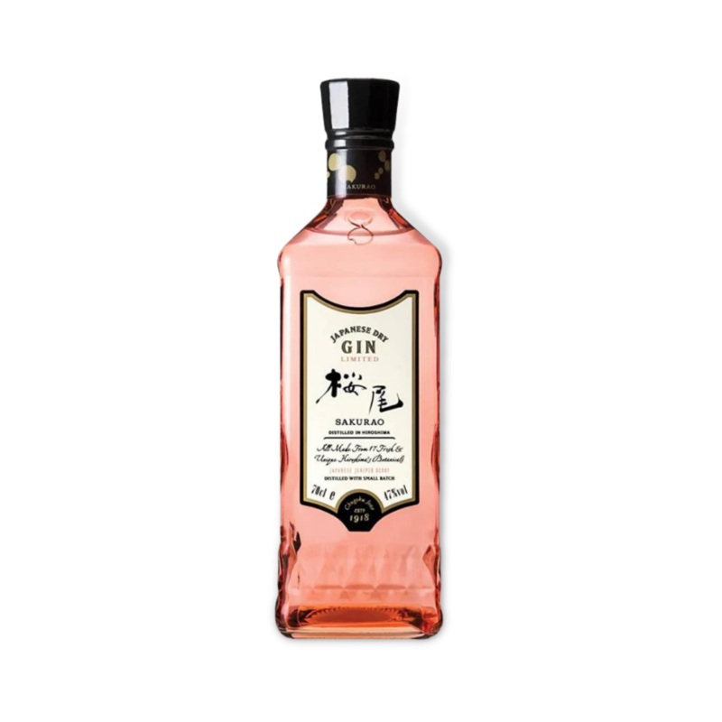 Sakurao Japanese Juniper Berry Limited Gin 700ml (ABV 47%)