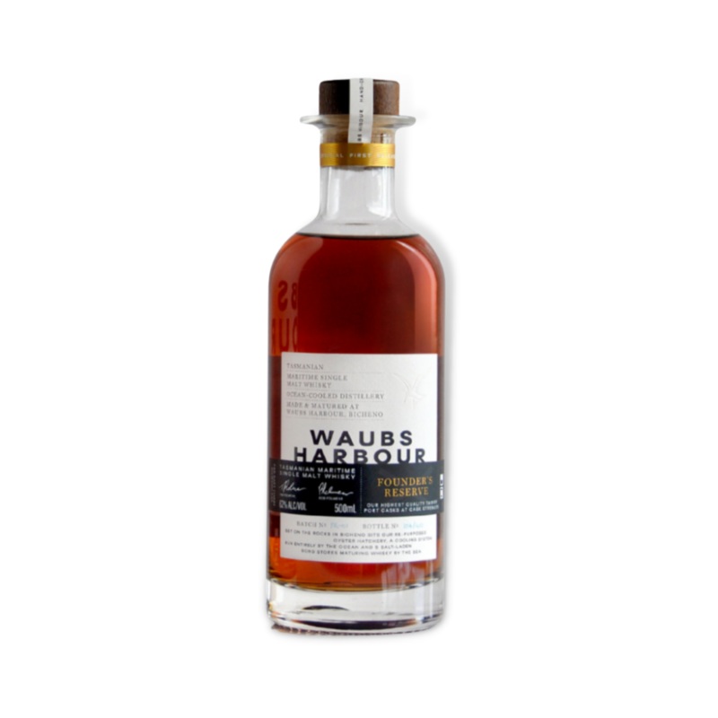 Waubs Harbour Founder's Reserve Single Malt Whisky 500ml (ABV 62%)