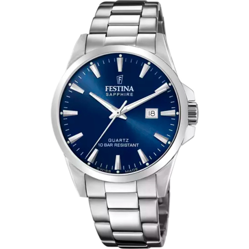 Festina Blue Dial Stainless Steel Strap Men's Watch F20024/3