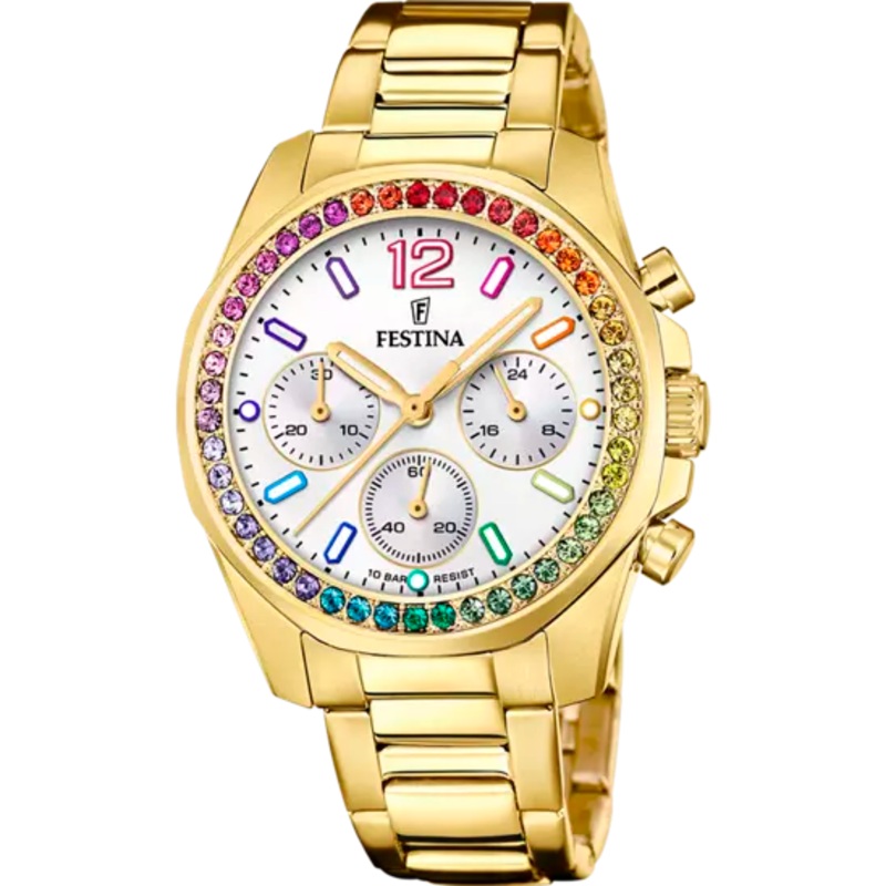 Festina White Dial Stainless Steel Strap Women's Watch F20609/2