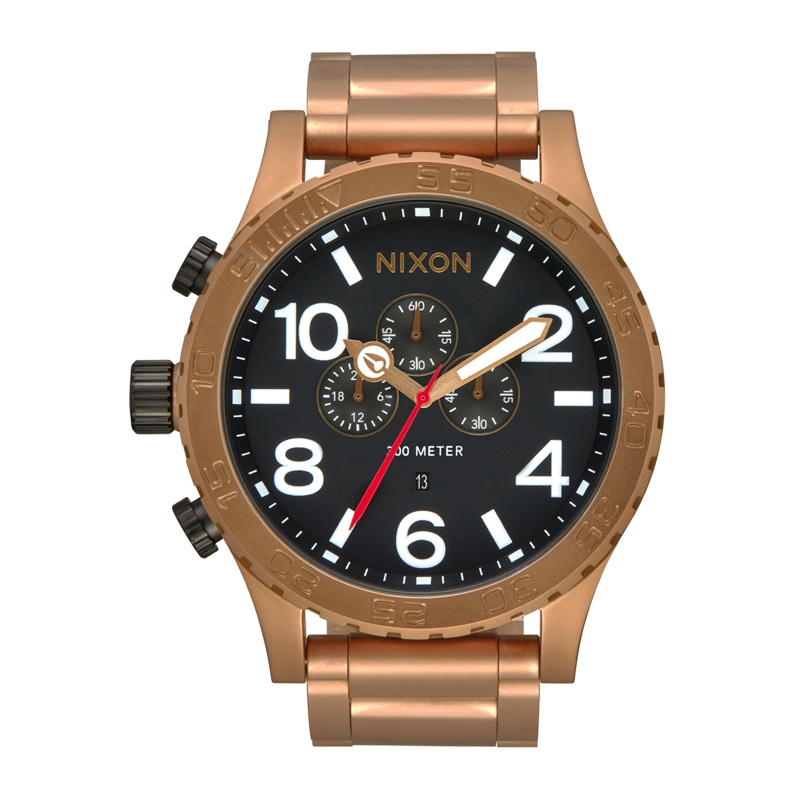 Nixon 51-30 Chrono Stainless Steel Black Dial Mens Watch A083-5145-00