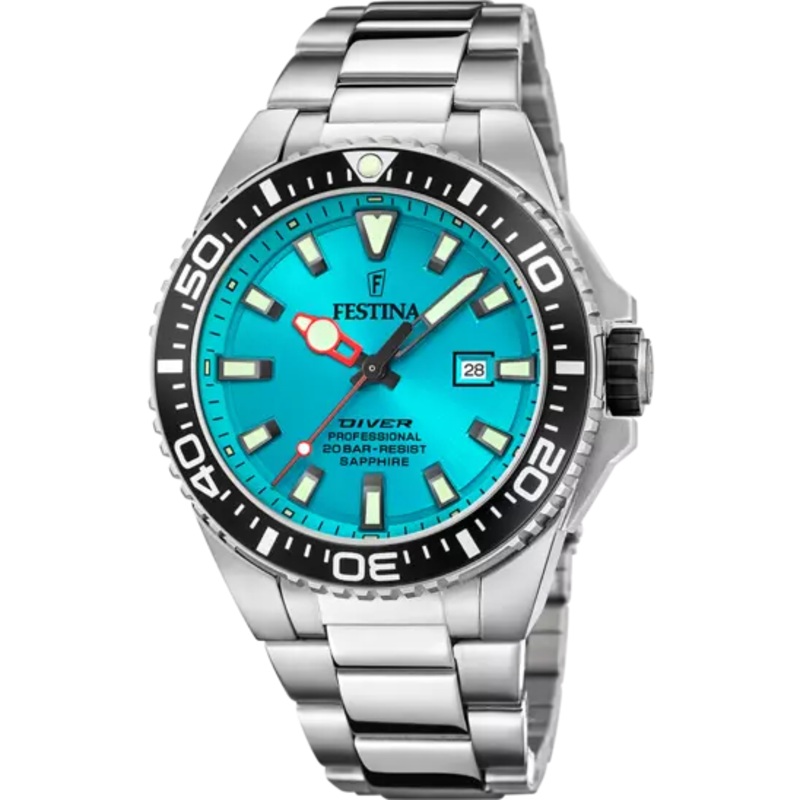 Festina Blue Dial Stainless Steel Bracelet Men's Watch F20663/5