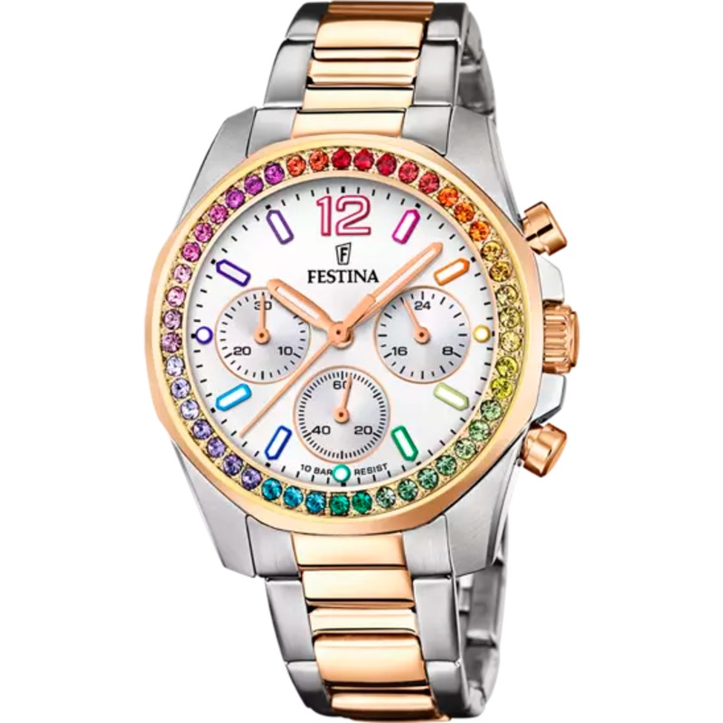 Festina White Dial Stainless Steel Women's Watch F20608/2