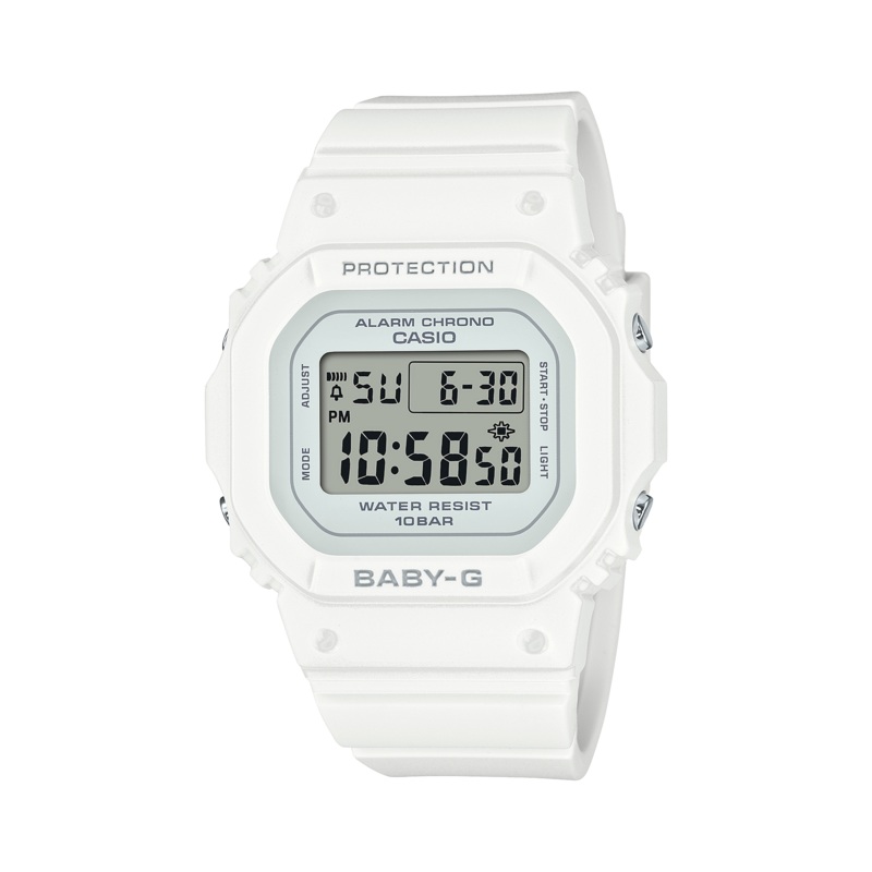 G-Shock White Resin Band Watch BGD565-7D