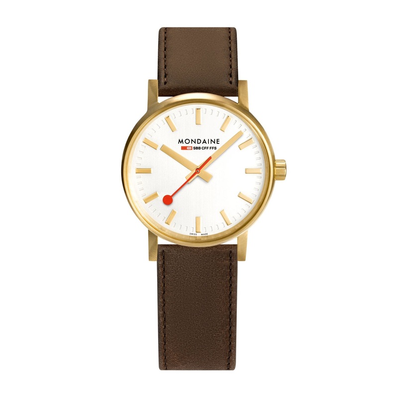Mondaine Official EVO2 Golden Stainless Steel Watch MSE.30112.LG