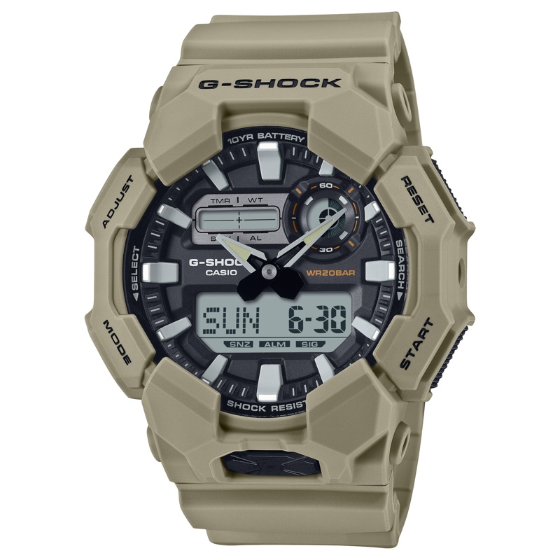 G-Shock Analog Digital Brown Resin Band Watch GA010-5A