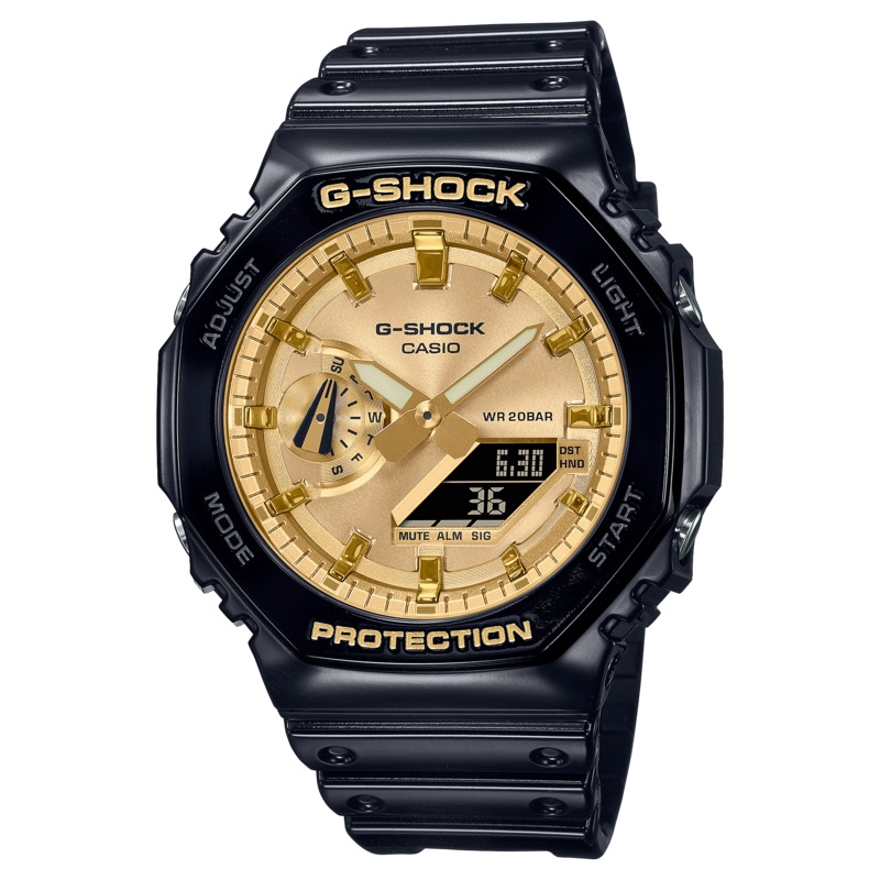 G-Shock Analog Digital DUO Garish Black Resin Band Watch GA2100GB-1A
