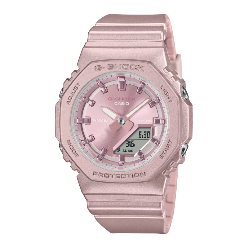 G-Shock Analog Digital Pink Dial Pink Resin Band Watch GMAP2100ST-4A