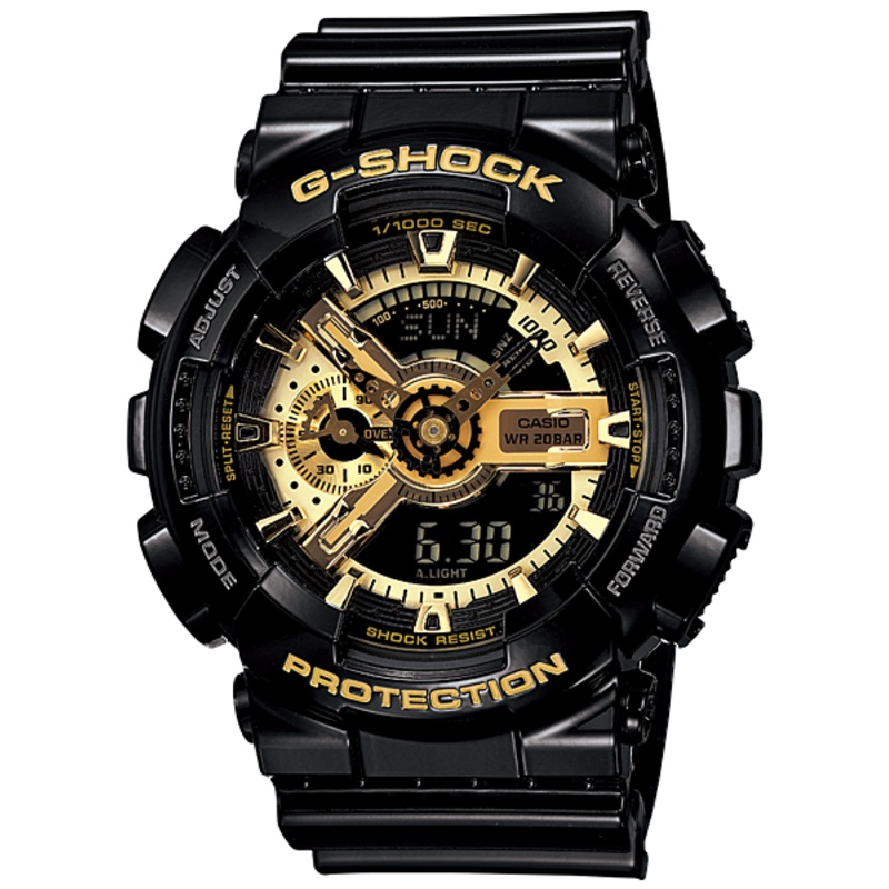 G-Shock Analogue Digital Black Resin Band Watch GA110GB-1