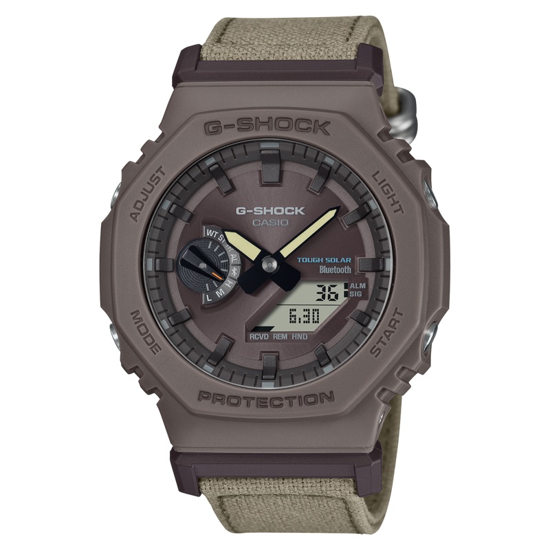 G-Shock Brown Fabric Strap Brown Dial Watch GAB2100CT-5A